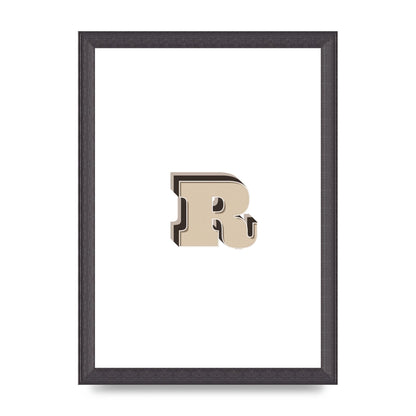 Alphabet Mix Match R" Art For The Home - A4 framed