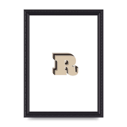 Alphabet Mix Match R" Art For The Home - A4 framed
