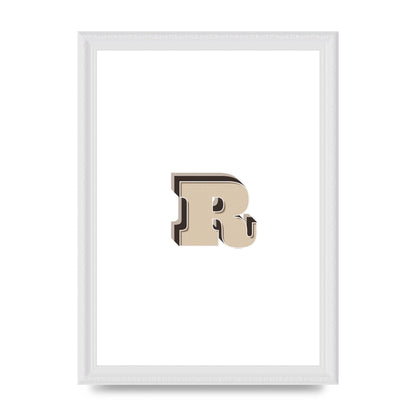 Alphabet Mix Match R" Art For The Home - A4 framed