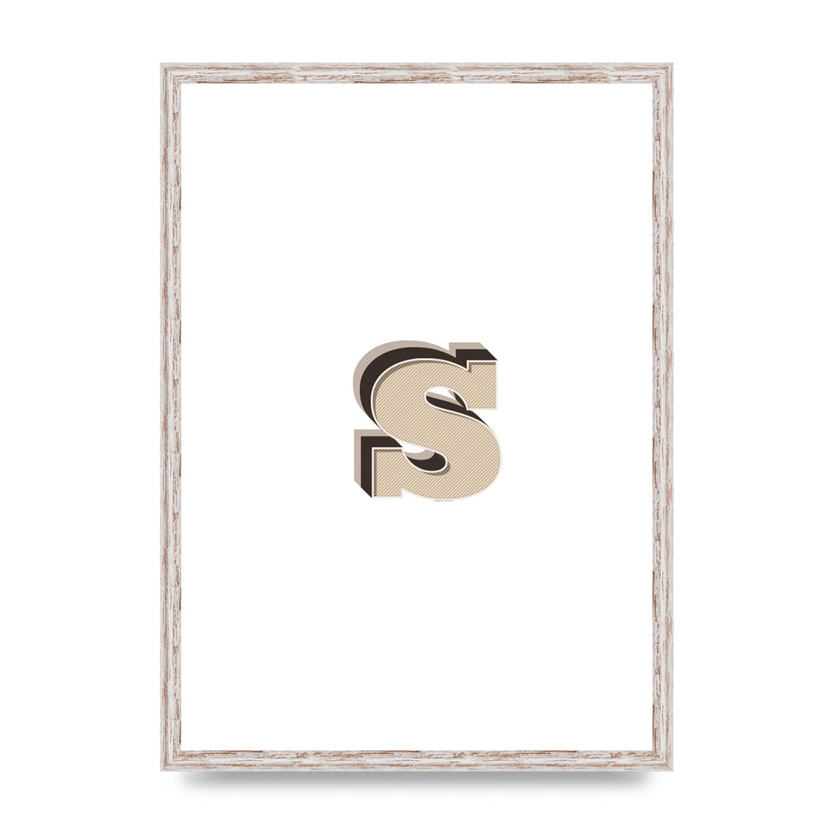Alphabet Mix Match S" Printed Poster - A2 framed