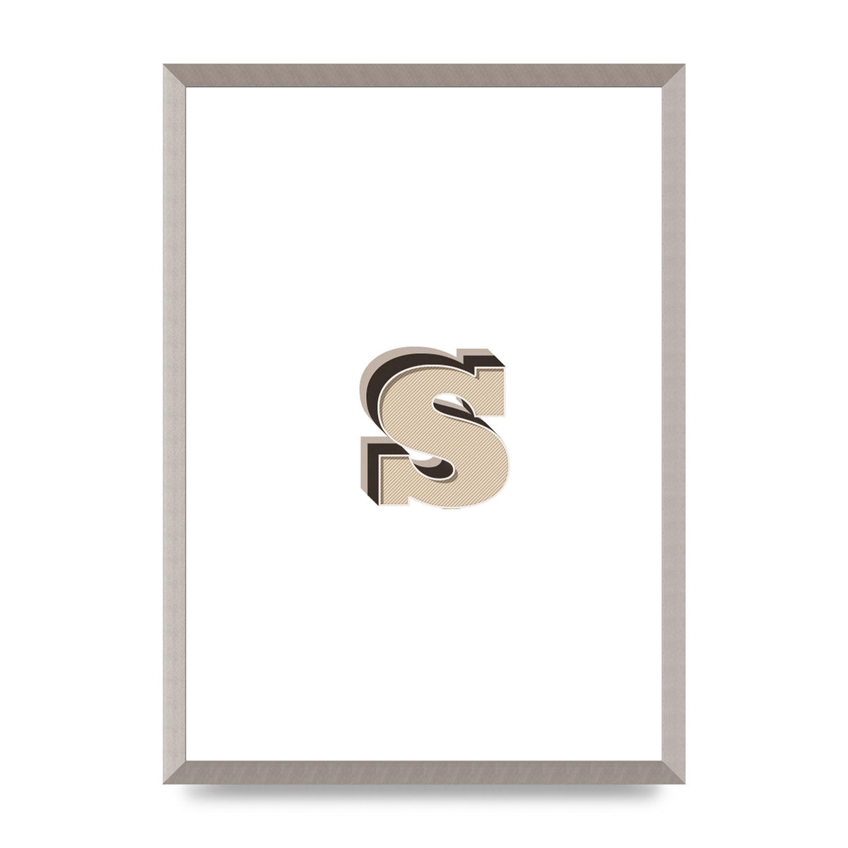 Alphabet Mix Match S" Printed Poster - A2 framed
