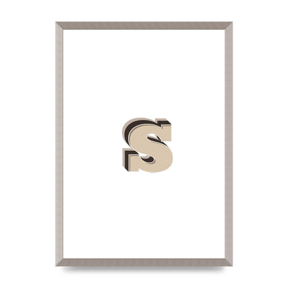 Alphabet Mix Match S" Printed Poster - A2 framed