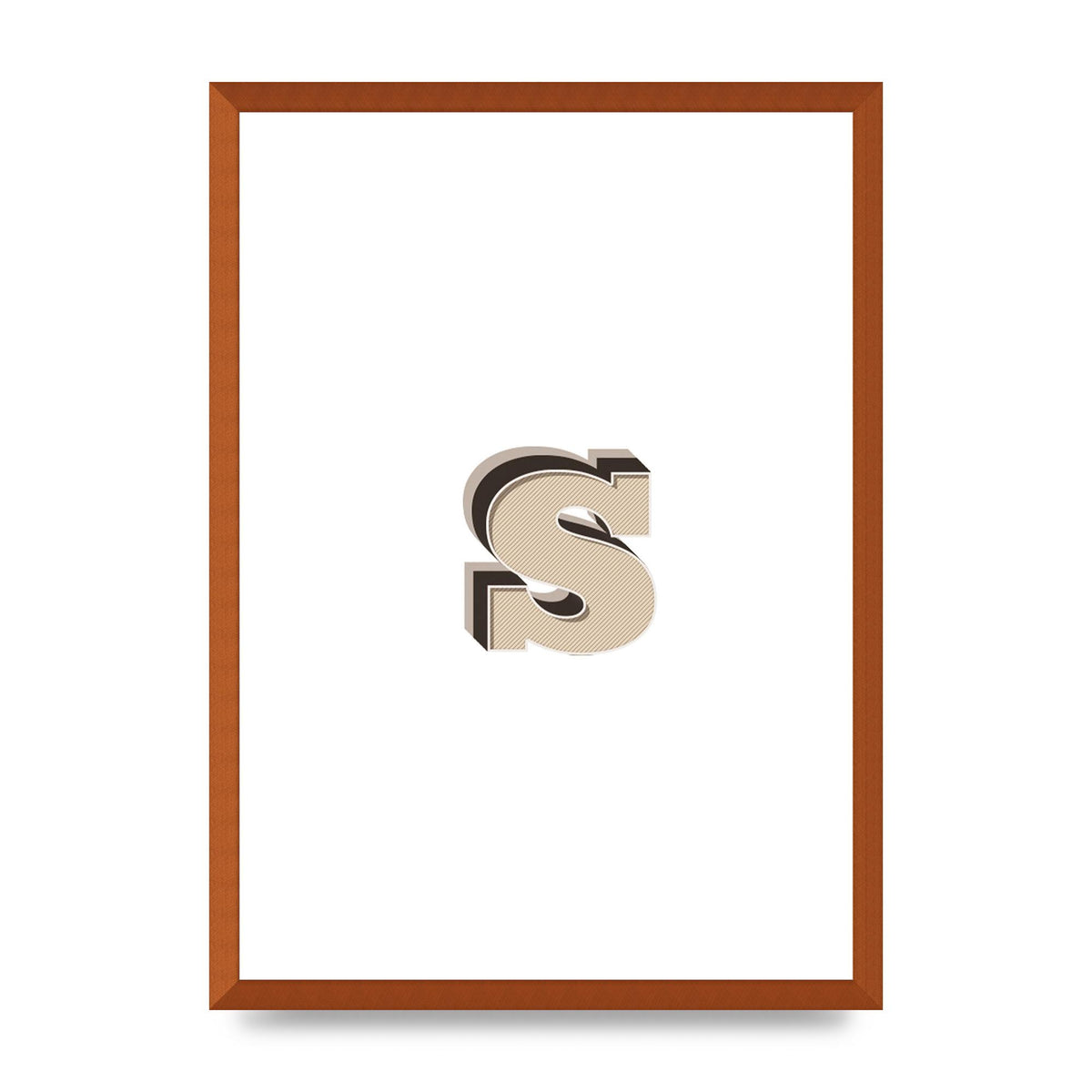 Alphabet Mix Match S" Printed Poster - A2 framed