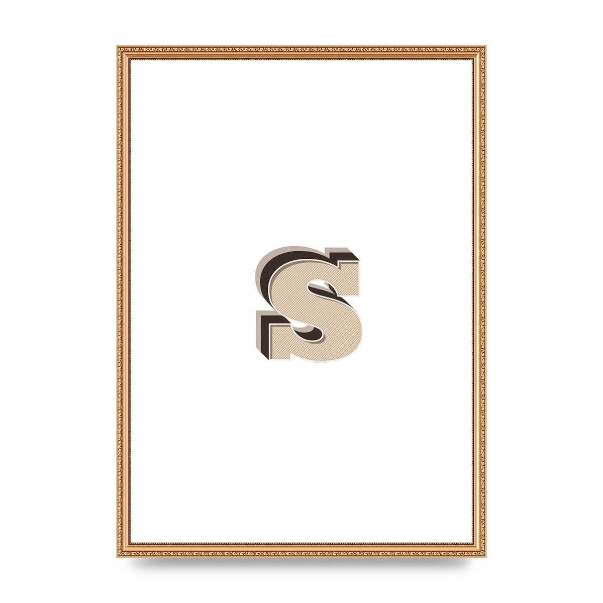 Alphabet Mix Match S" Printed Poster - A2 framed