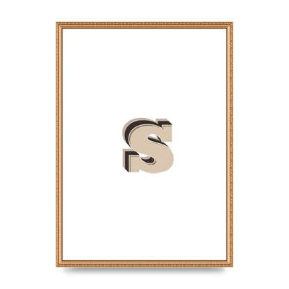 Alphabet Mix Match S" Printed Poster - A2 framed