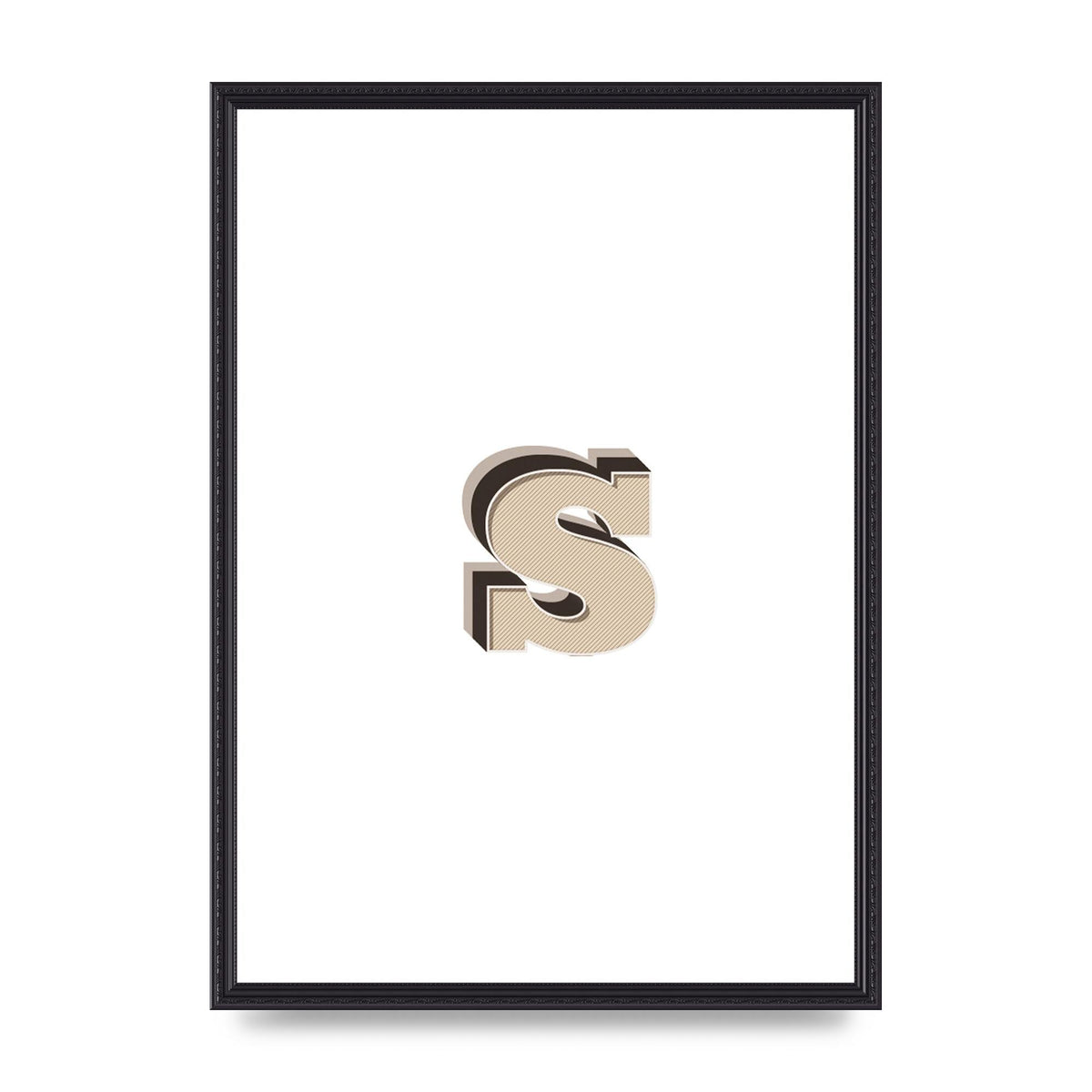 Alphabet Mix Match S" Printed Poster - A2 framed