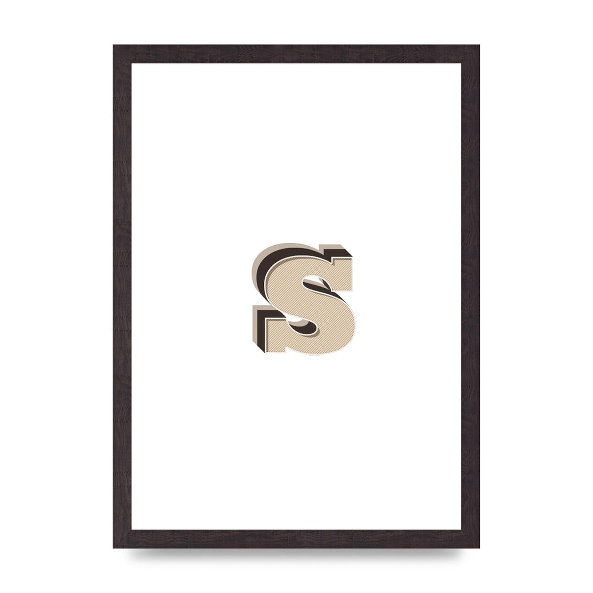 Alphabet Mix Match S" Printed Poster - A3 framed