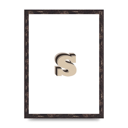 Alphabet Mix Match S" Printed Poster - A3 framed