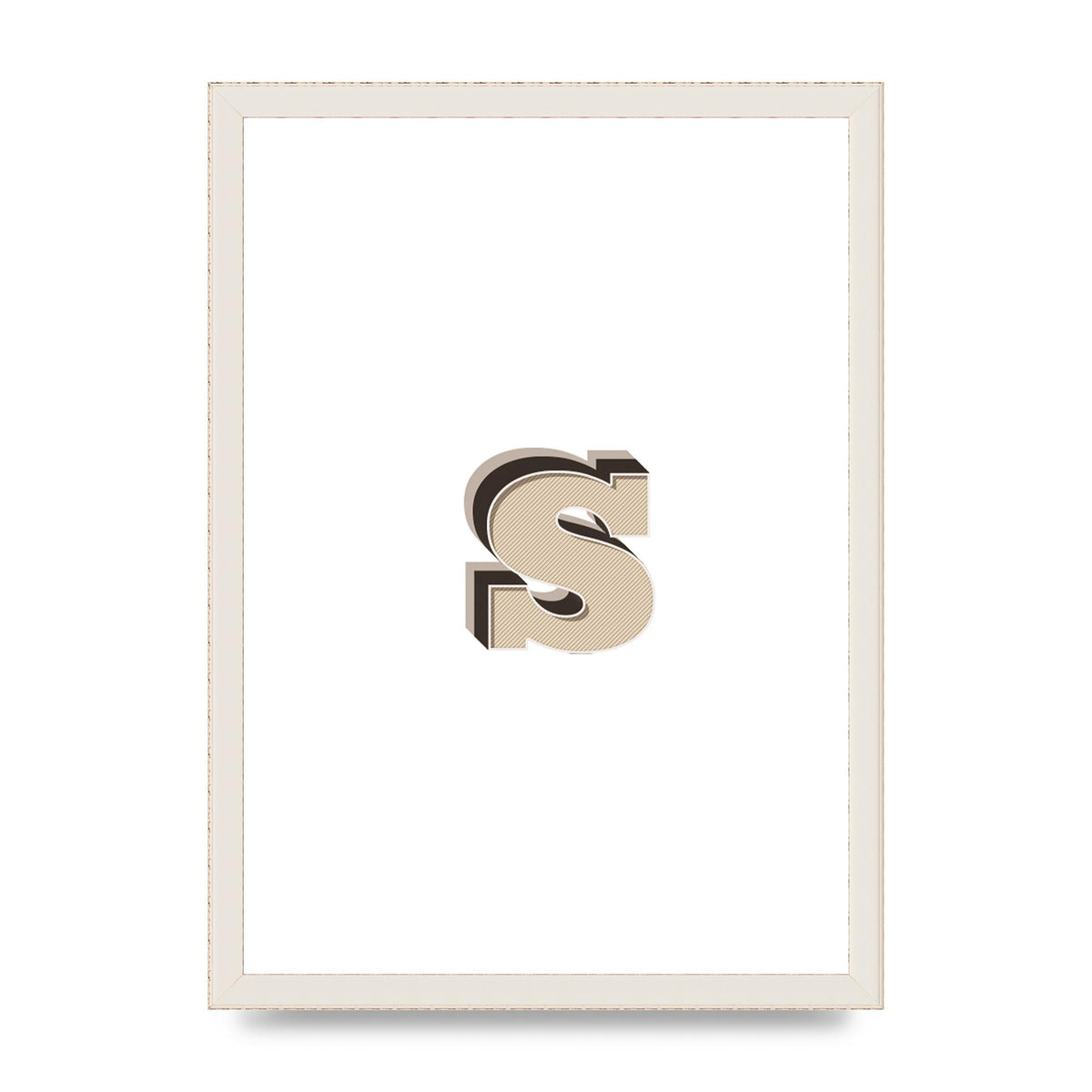 Alphabet Mix Match S" Printed Poster - A3 framed