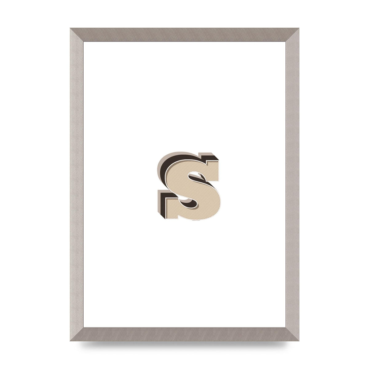 Alphabet Mix Match S" Printed Poster - A3 framed