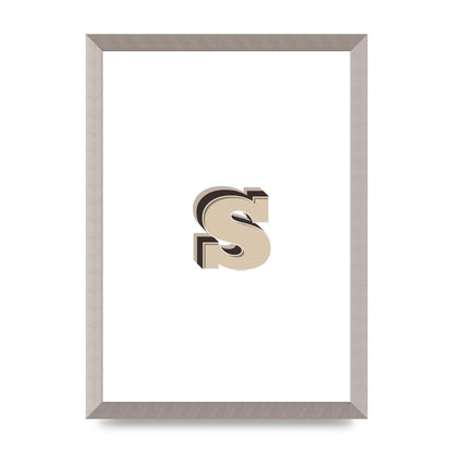Alphabet Mix Match S" Printed Poster - A3 framed