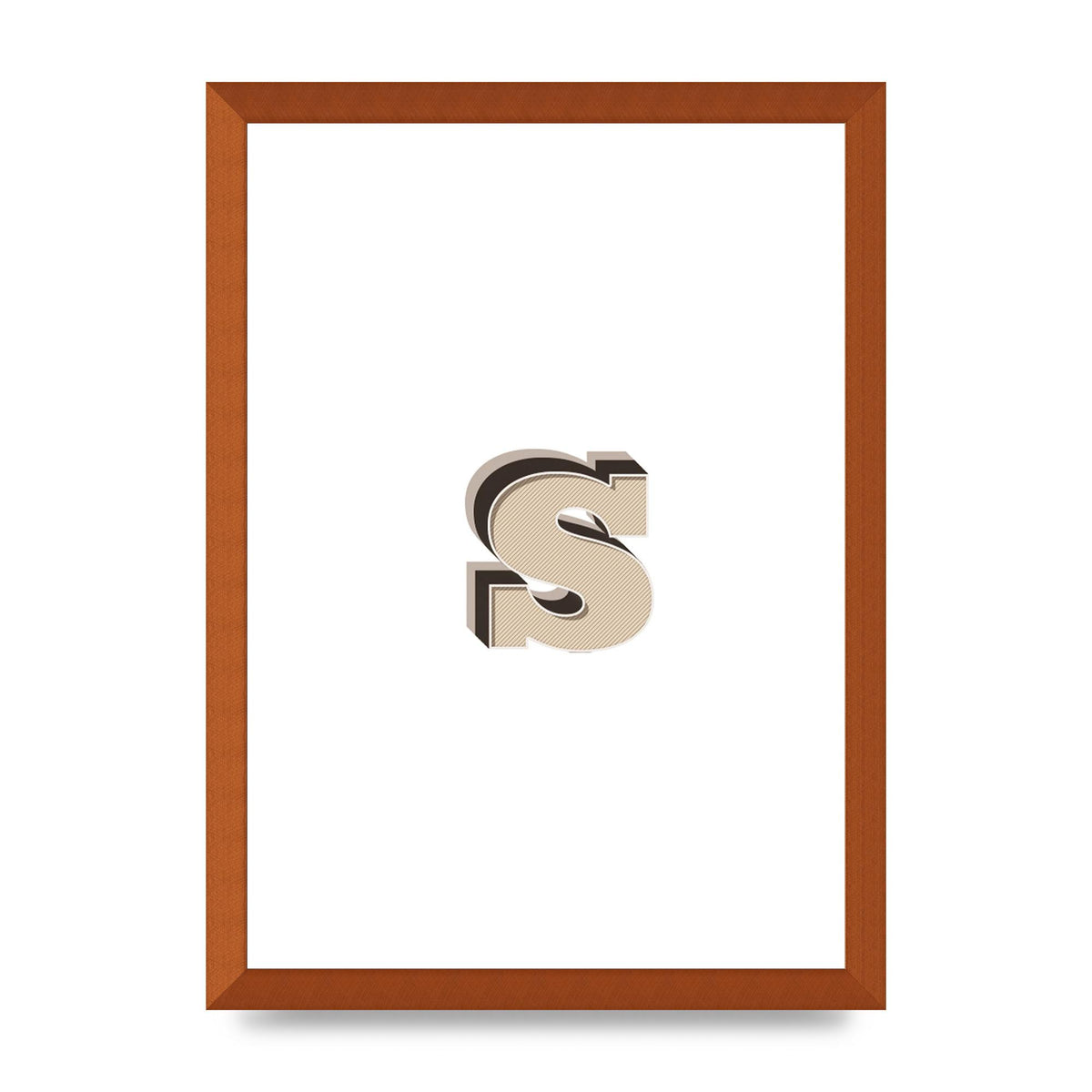 Alphabet Mix Match S" Printed Poster - A3 framed