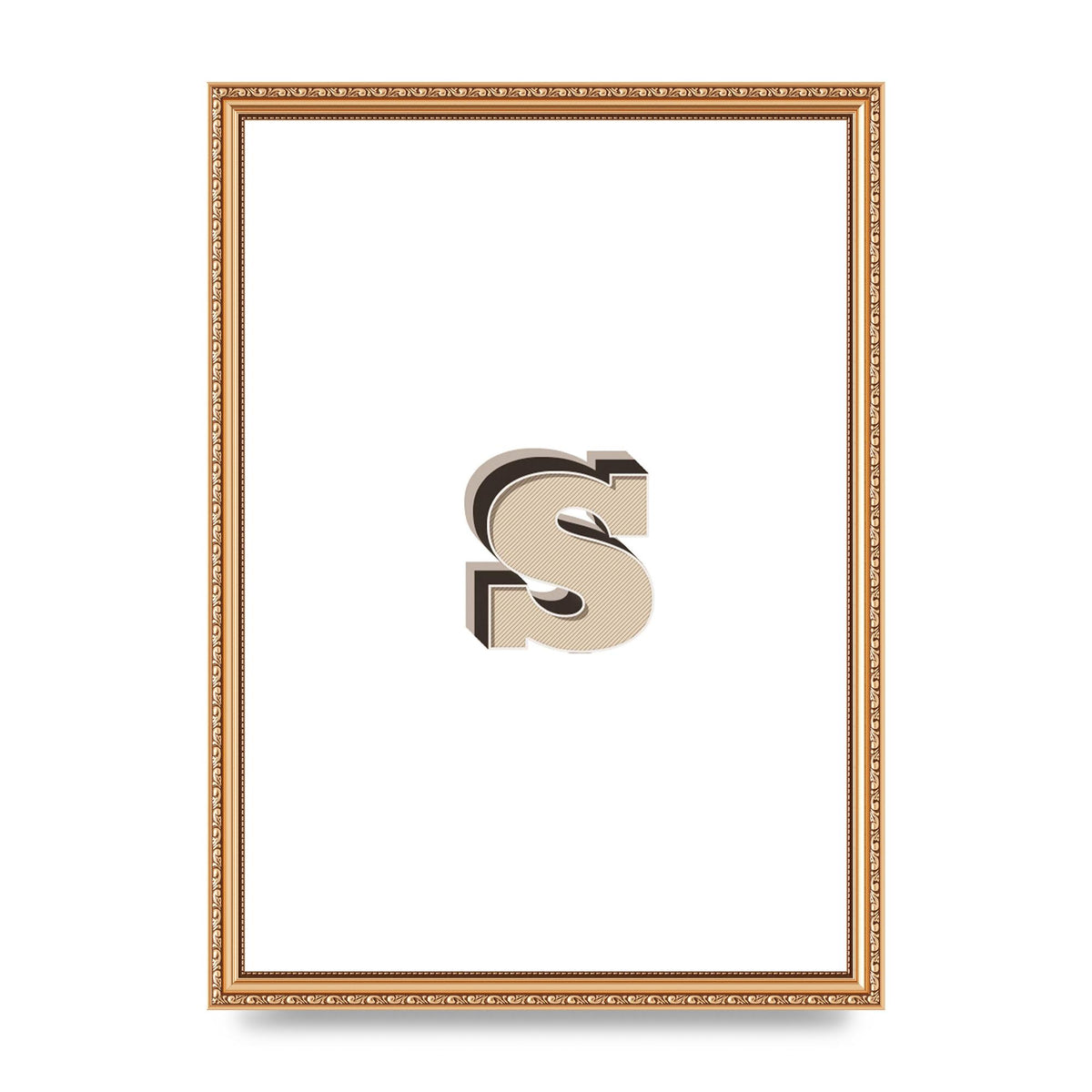 Alphabet Mix Match S" Printed Poster - A3 framed