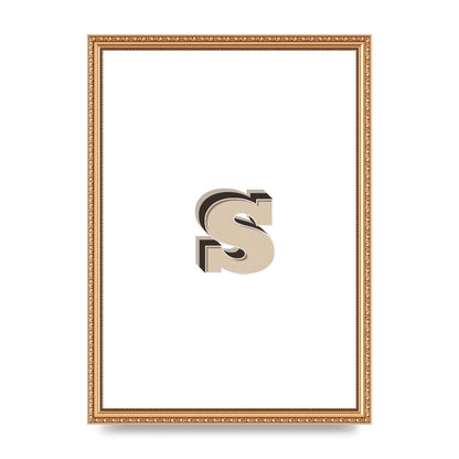 Alphabet Mix Match S" Printed Poster - A3 framed