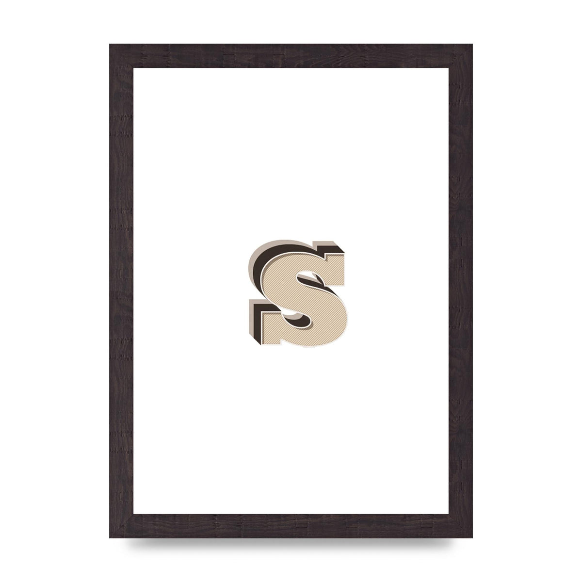 Alphabet Mix Match S" Printed Poster - A4 framed