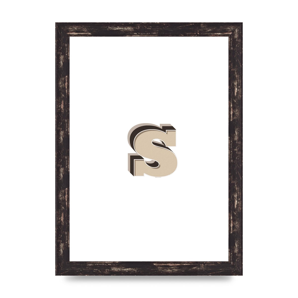 Alphabet Mix Match S" Printed Poster - A4 framed