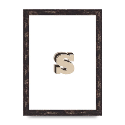 Alphabet Mix Match S" Printed Poster - A4 framed