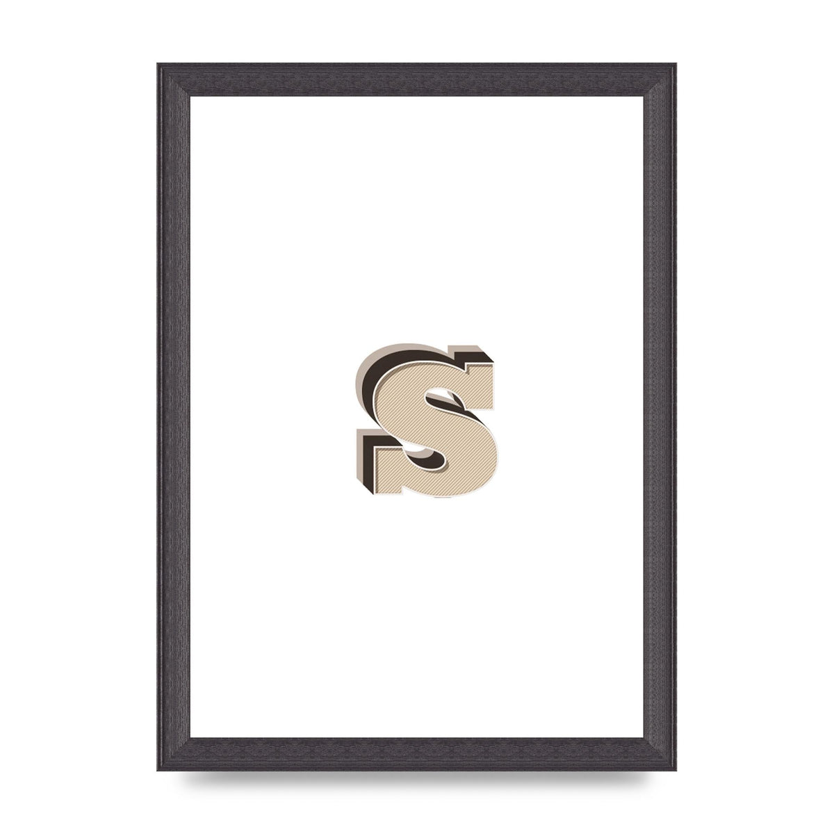 Alphabet Mix Match S" Printed Poster - A4 framed