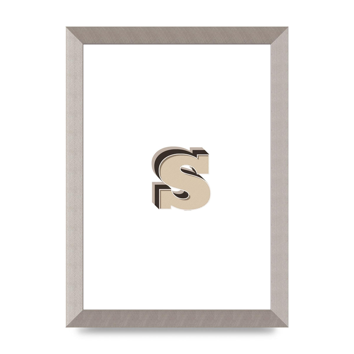 Alphabet Mix Match S" Printed Poster - A4 framed
