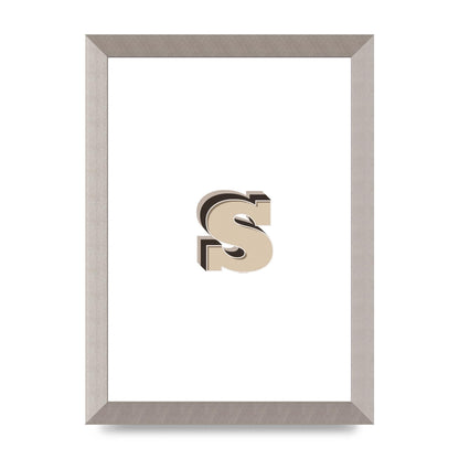 Alphabet Mix Match S" Printed Poster - A4 framed