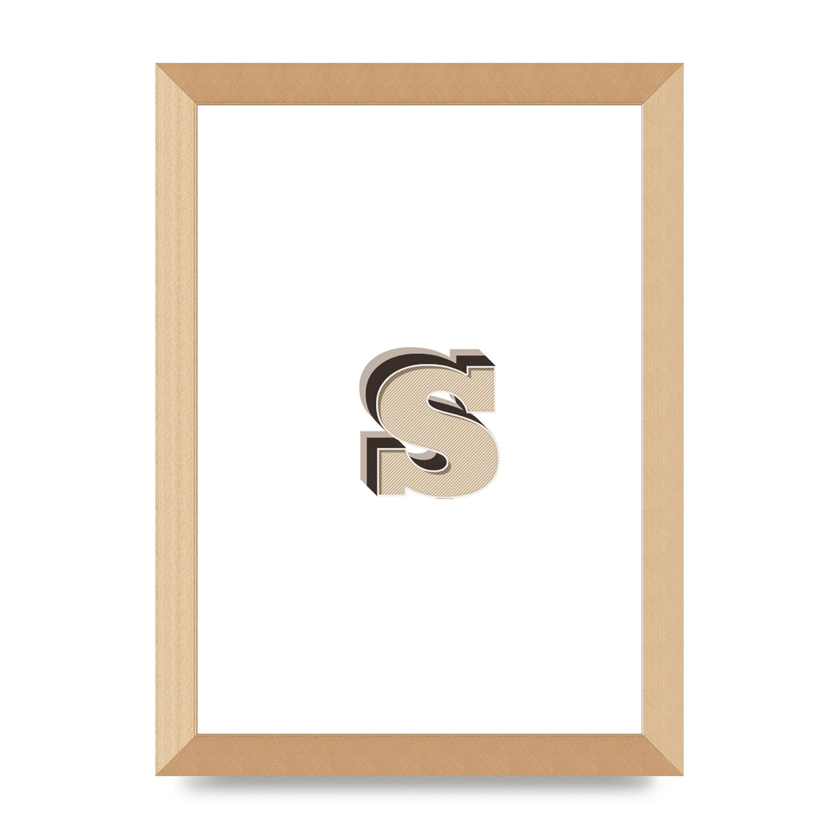 Alphabet Mix Match S" Printed Poster - A4 framed