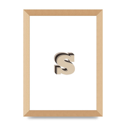 Alphabet Mix Match S" Printed Poster - A4 framed