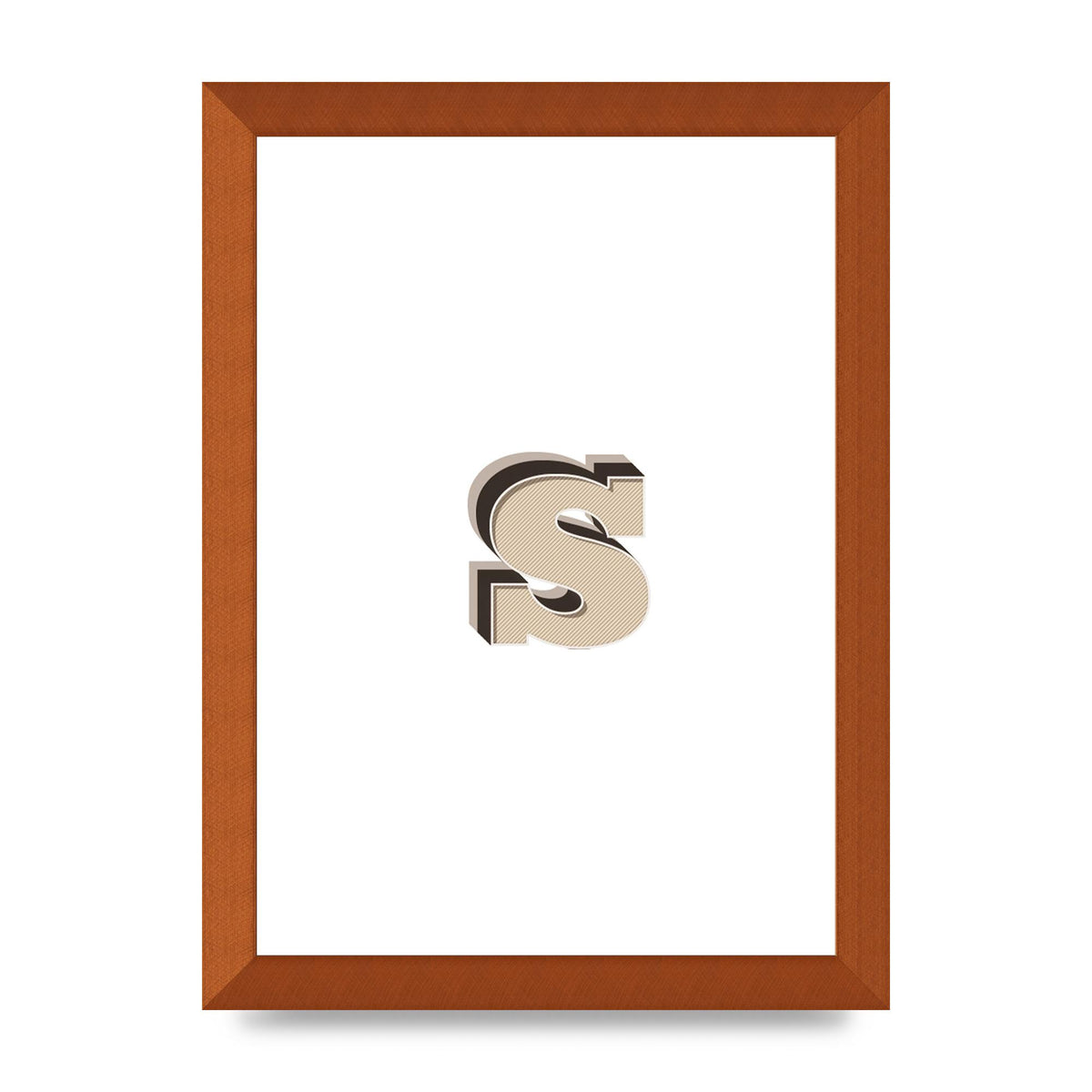 Alphabet Mix Match S" Printed Poster - A4 framed