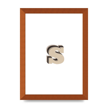 Alphabet Mix Match S" Printed Poster - A4 framed