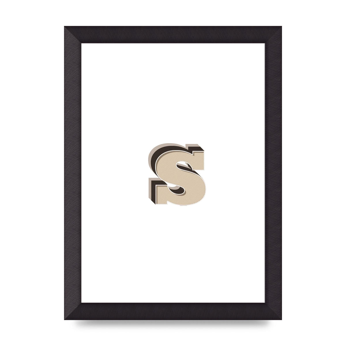 Alphabet Mix Match S" Printed Poster - A4 framed