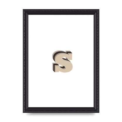 Alphabet Mix Match S" Printed Poster - A4 framed