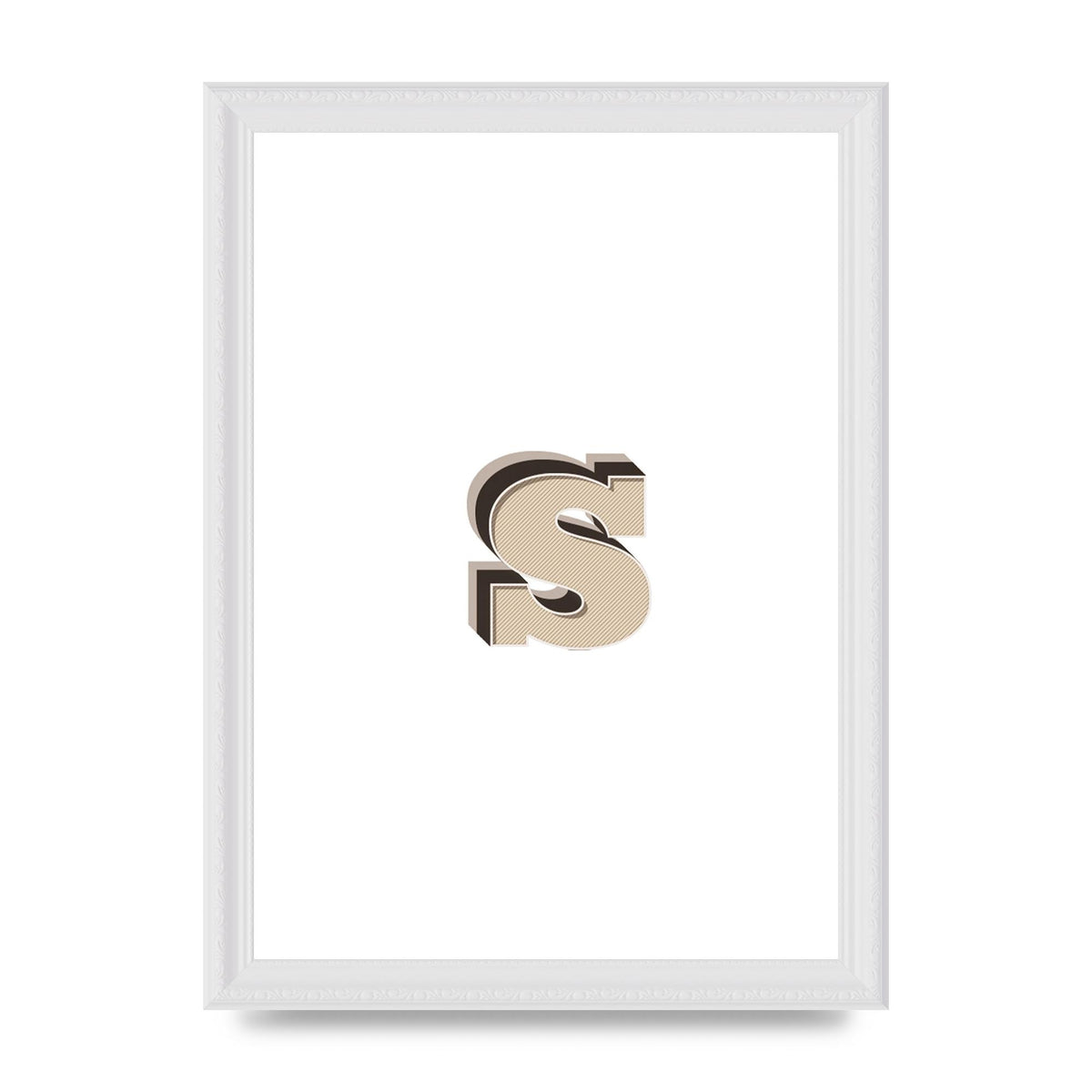 Alphabet Mix Match S" Printed Poster - A4 framed