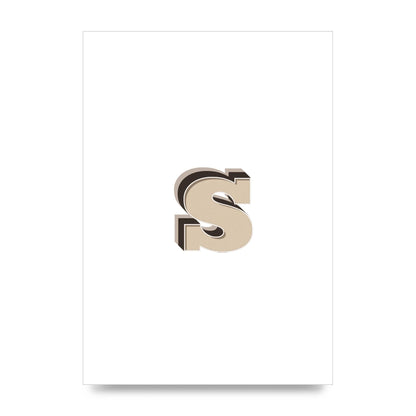 Alphabet Mix Match S" Printed Poster - unframed print