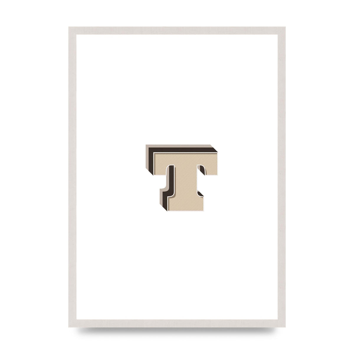 Alphabet Mix Match T" Wall Art - A2 framed