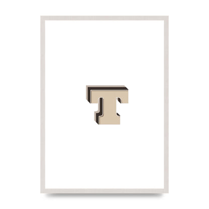 Alphabet Mix Match T" Wall Art - A2 framed
