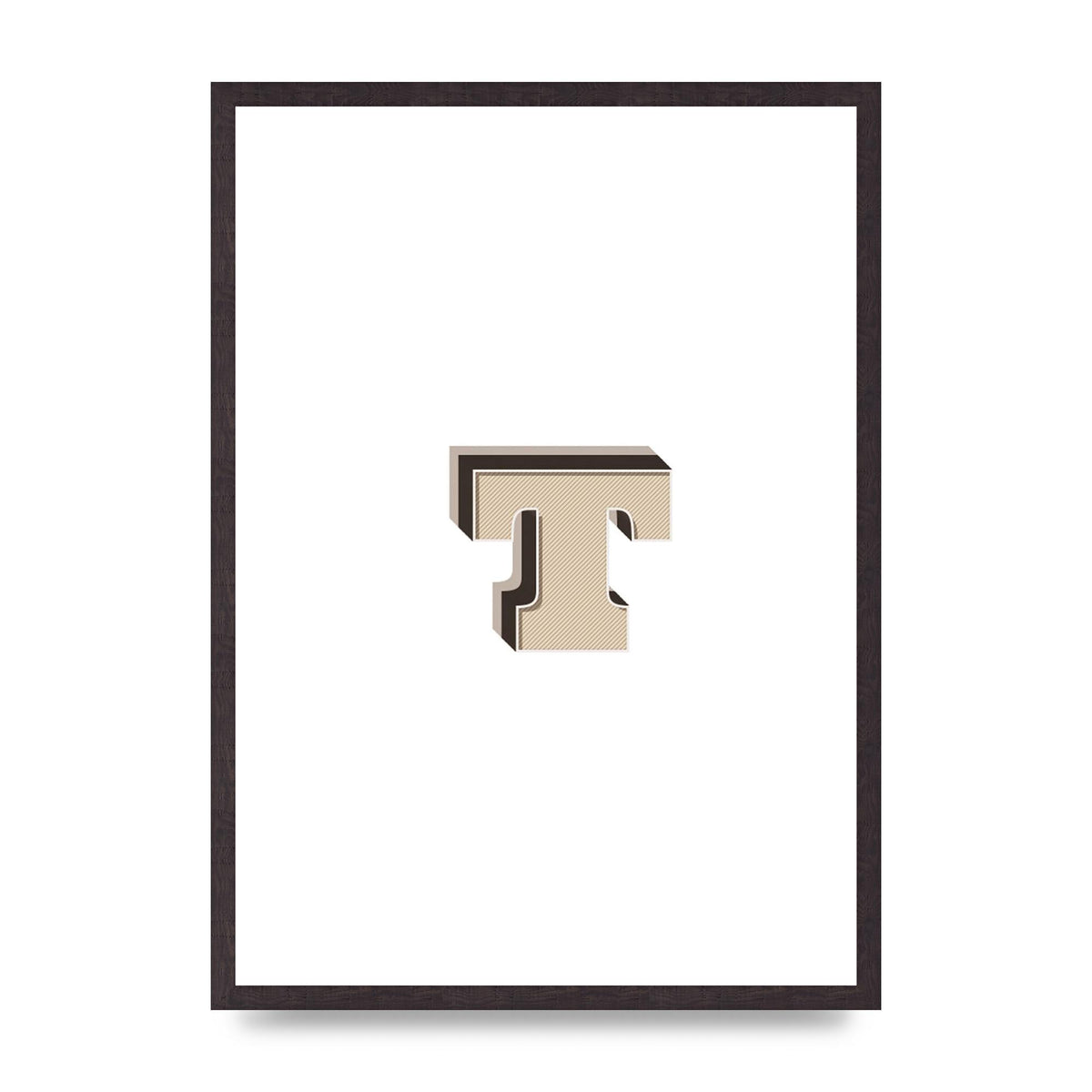 Alphabet Mix Match T" Wall Art - A2 framed