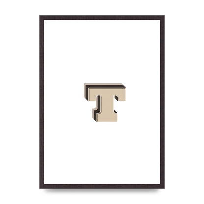 Alphabet Mix Match T" Wall Art - A2 framed