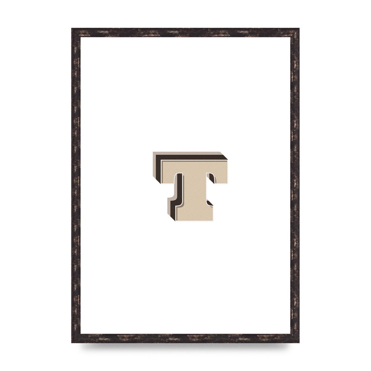 Alphabet Mix Match T" Wall Art - A2 framed