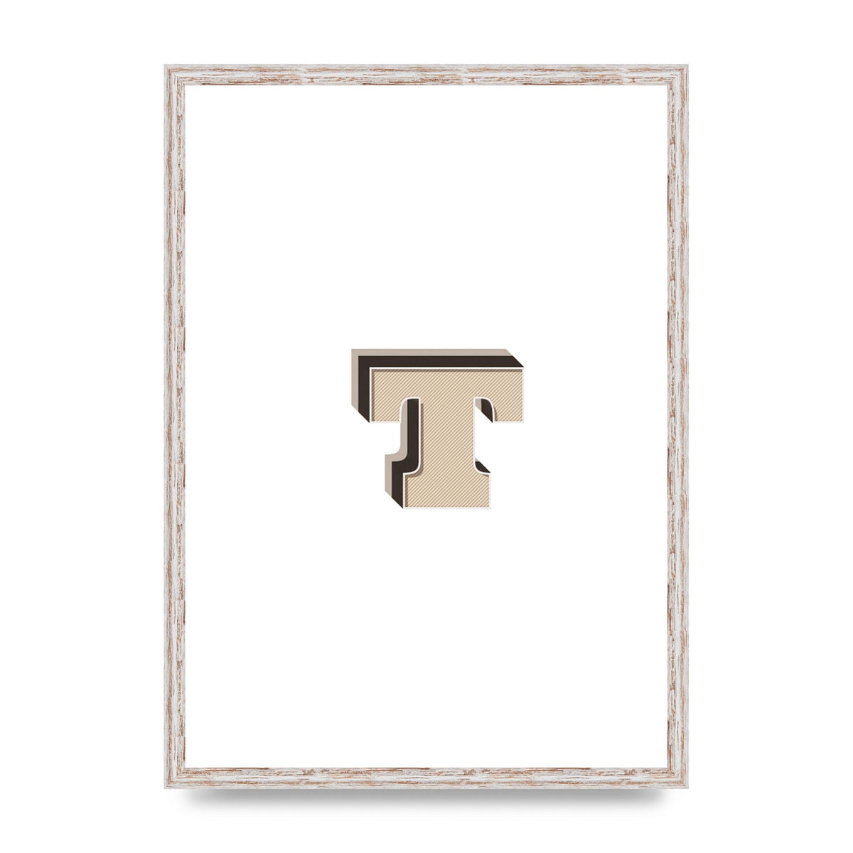 Alphabet Mix Match T" Wall Art - A2 framed