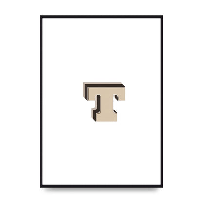 Alphabet Mix Match T" Wall Art - A2 framed