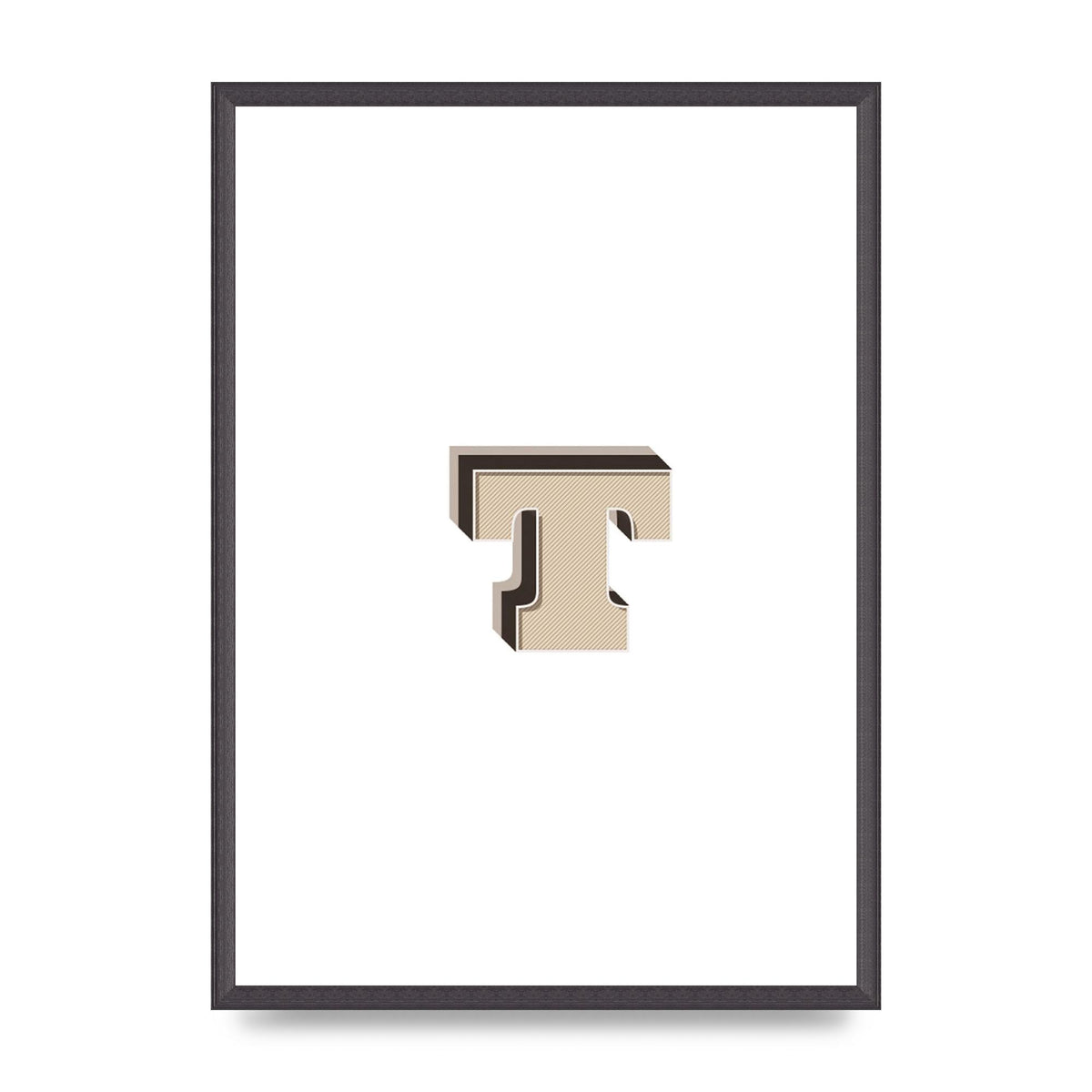 Alphabet Mix Match T" Wall Art - A2 framed