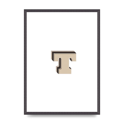 Alphabet Mix Match T" Wall Art - A2 framed