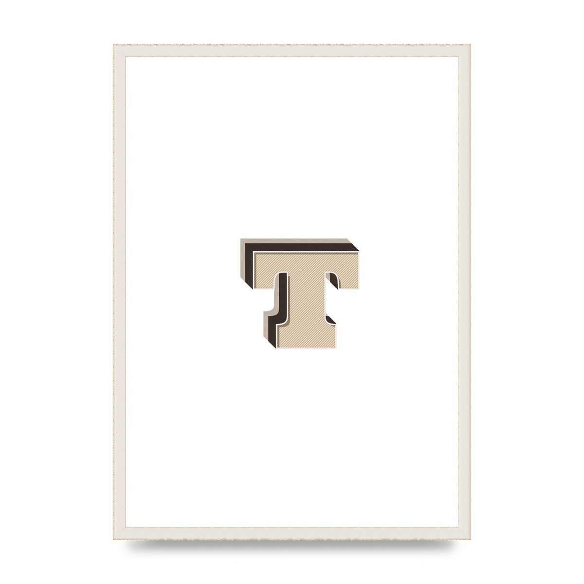 Alphabet Mix Match T" Wall Art - A2 framed