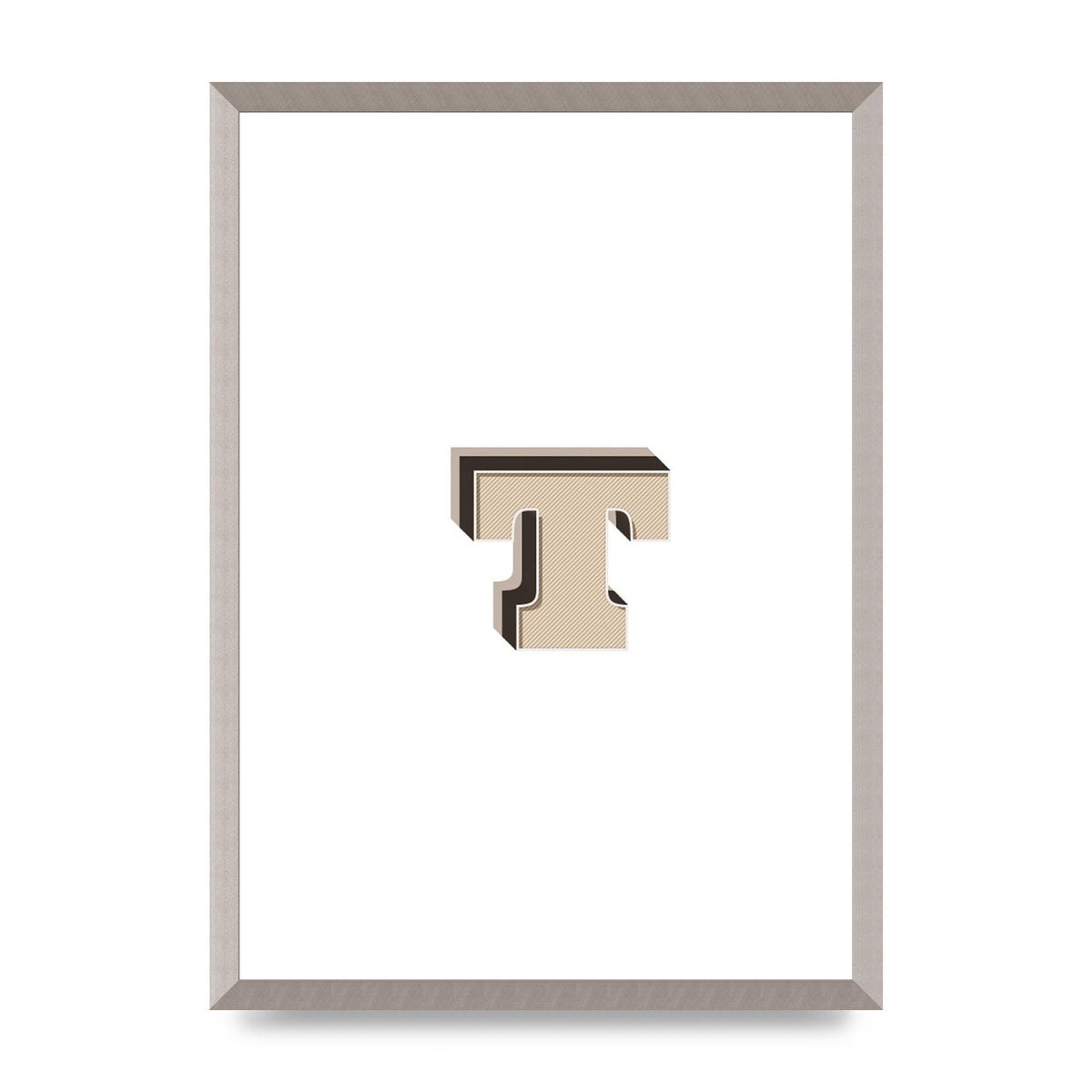 Alphabet Mix Match T" Wall Art - A2 framed