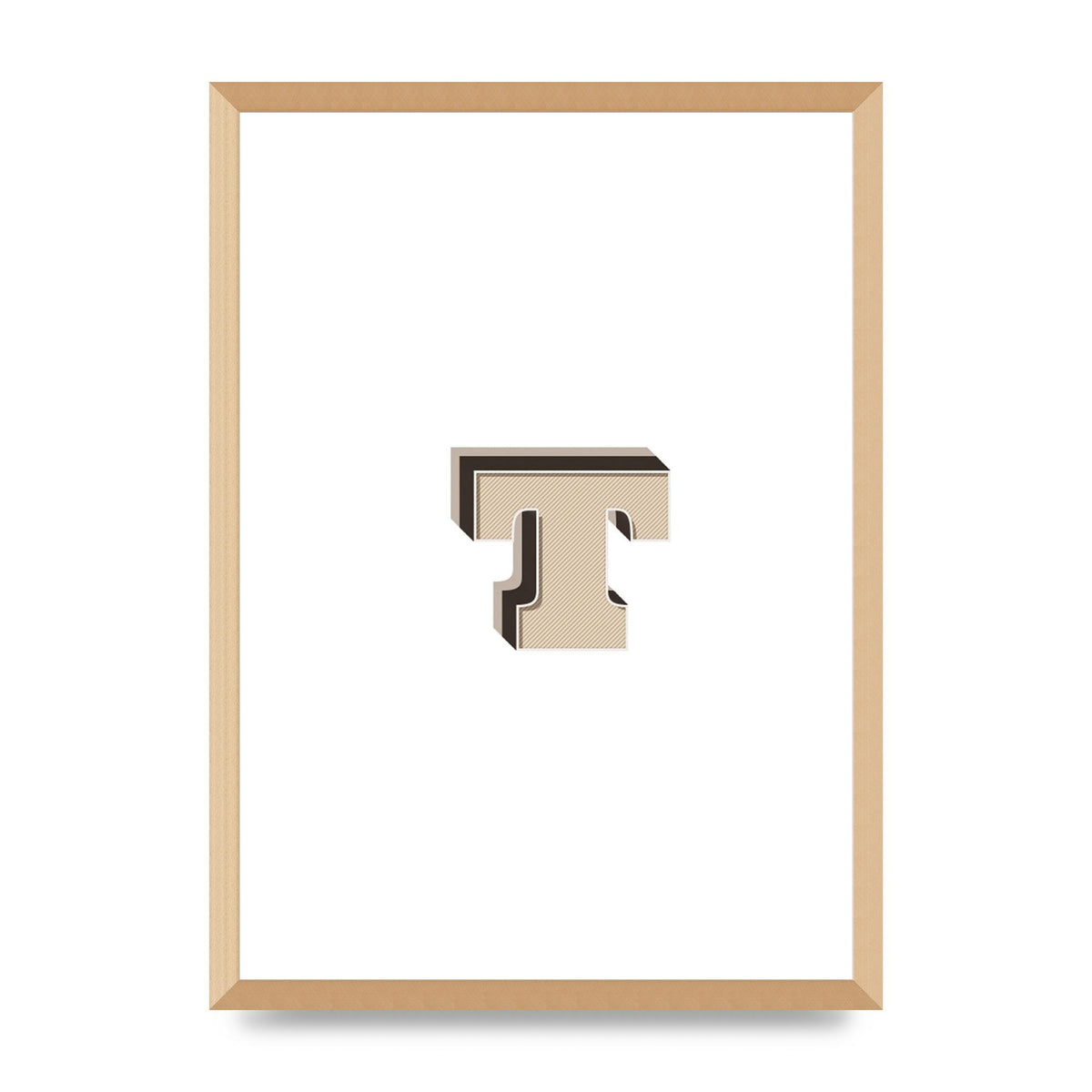 Alphabet Mix Match T" Wall Art - A2 framed