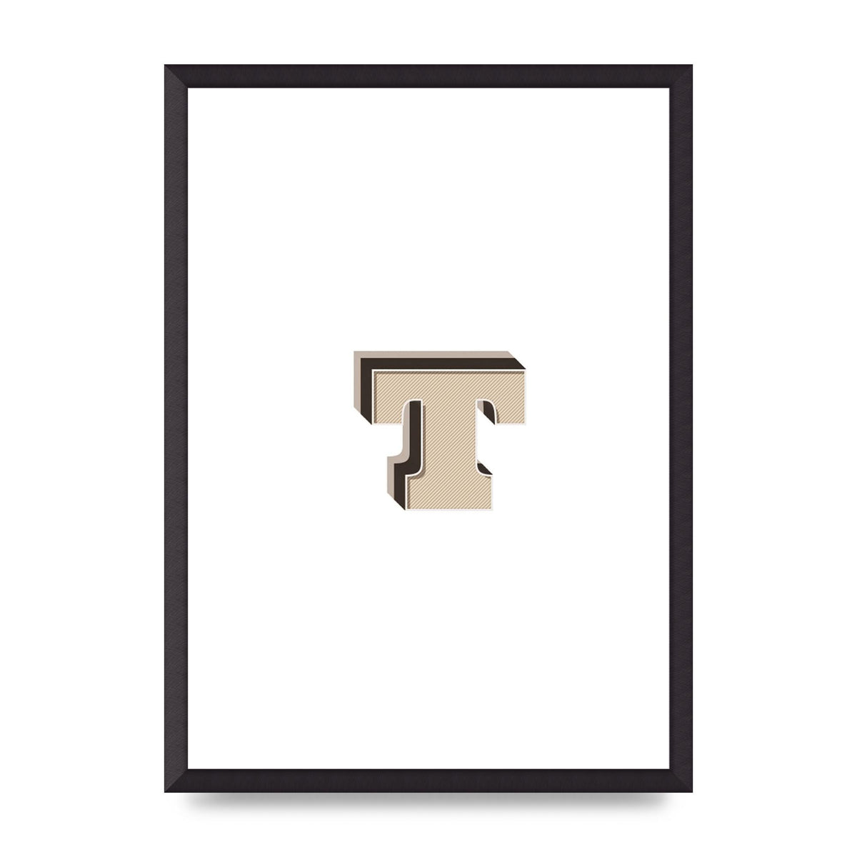 Alphabet Mix Match T" Wall Art - A2 framed