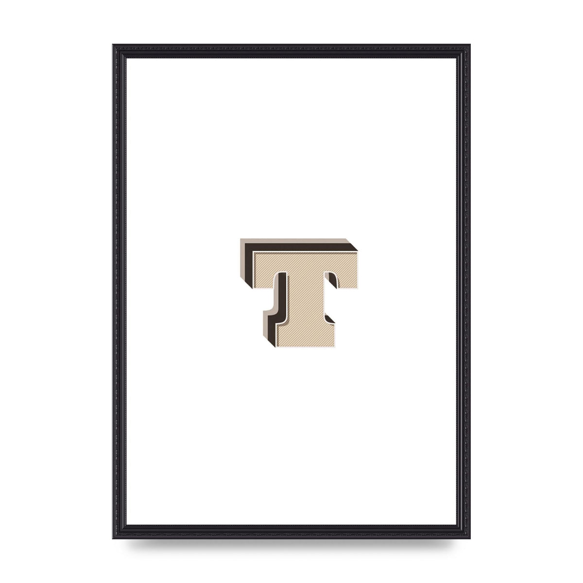 Alphabet Mix Match T" Wall Art - A2 framed