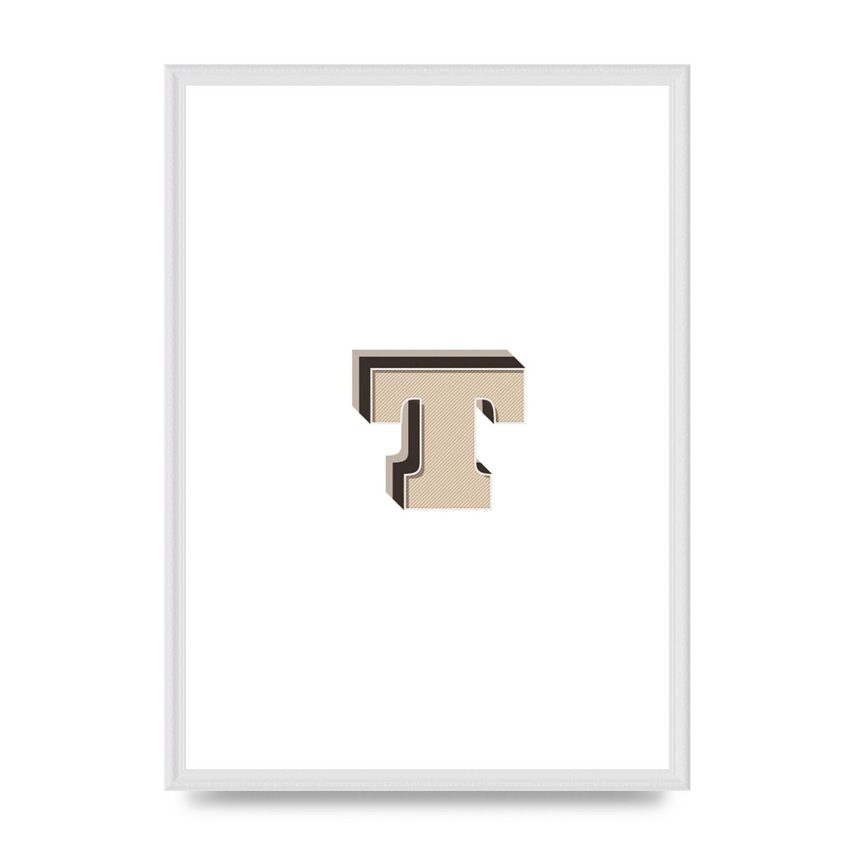 Alphabet Mix Match T" Wall Art - A2 framed