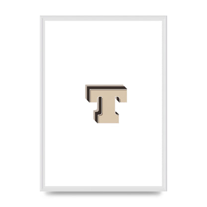 Alphabet Mix Match T" Wall Art - A2 framed