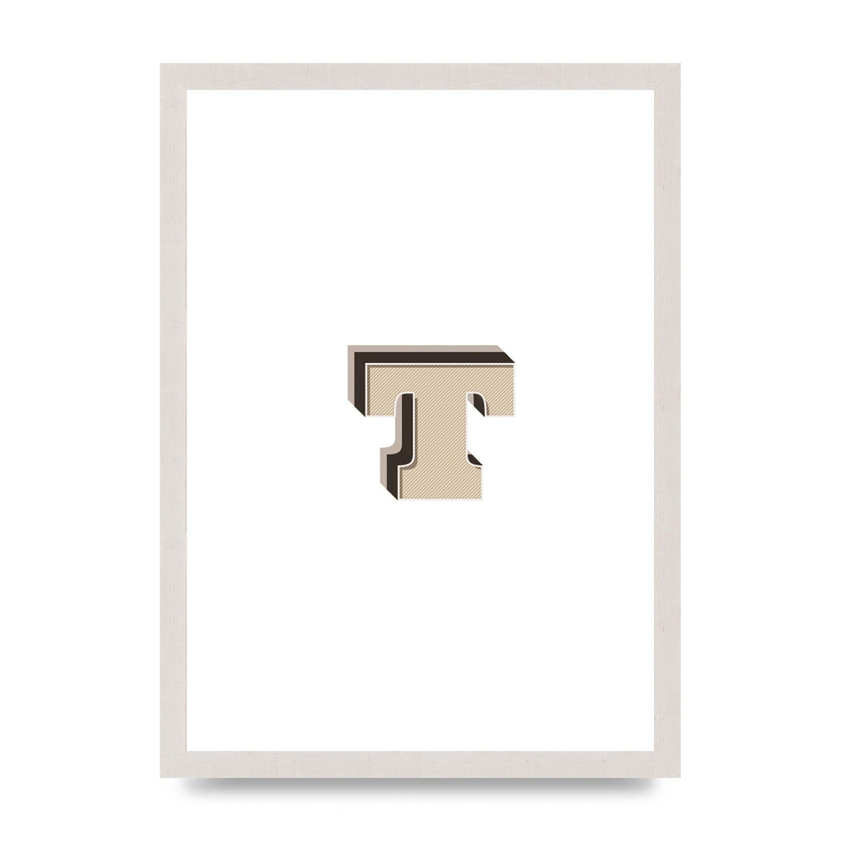 Alphabet Mix Match T" Wall Art - A3 framed