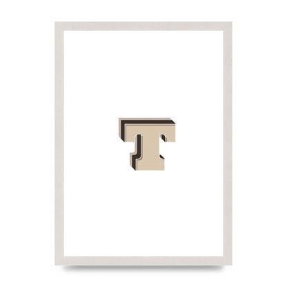 Alphabet Mix Match T" Wall Art - A3 framed